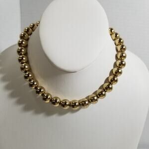 Elegant Gold Beaded Necklace